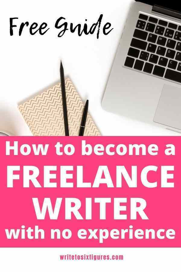 how to become a freelance writer with no experience pinterest image